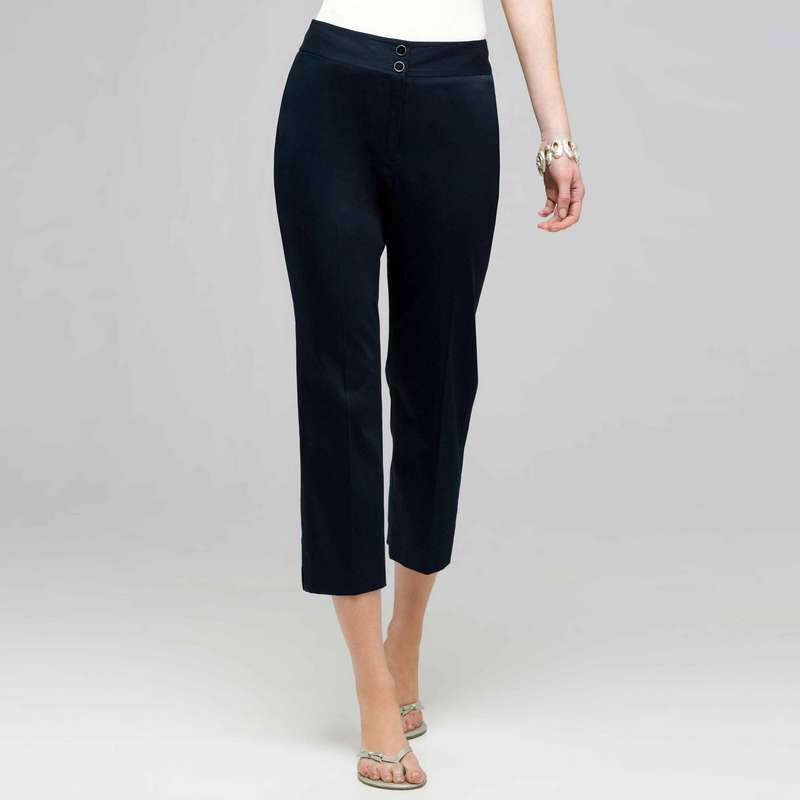 Crop Straight Leg Pant, , large